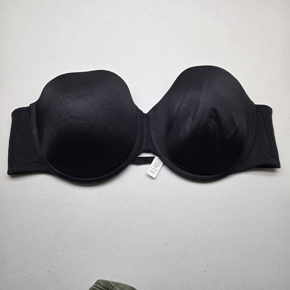 Dreamfit Women Bra 44D Black T Shirt Underwired Multi Way Lightly Lined READ